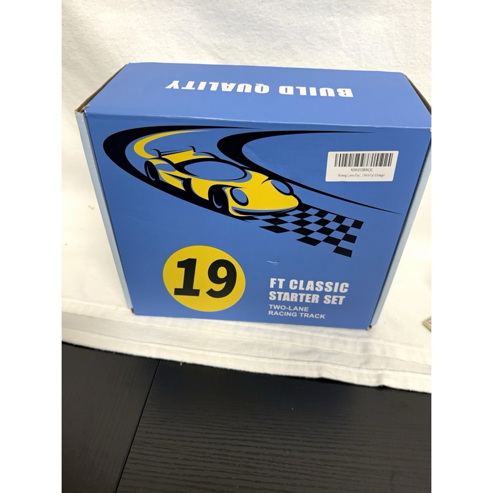 19FT Classic Starter Two-Lane  race Track set 1:64 Orange